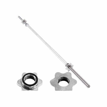 BARRA RECTA DE 1,2 MT DE LARGO CON TOPE DE ROSCA CROMADA