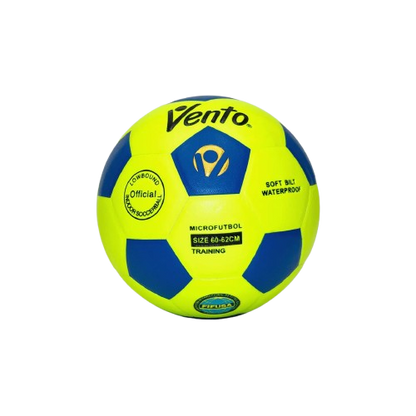 BALON MICROFUTBOL VENTO 60-62 AMARILLO NEON X AZUL
