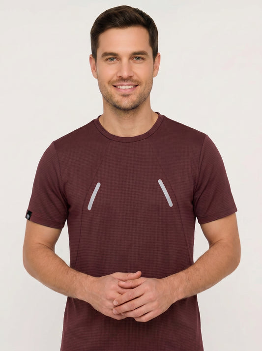 CAMISETA MASCULINA DISEÑO CUELLO REDONDO REF:1125-6