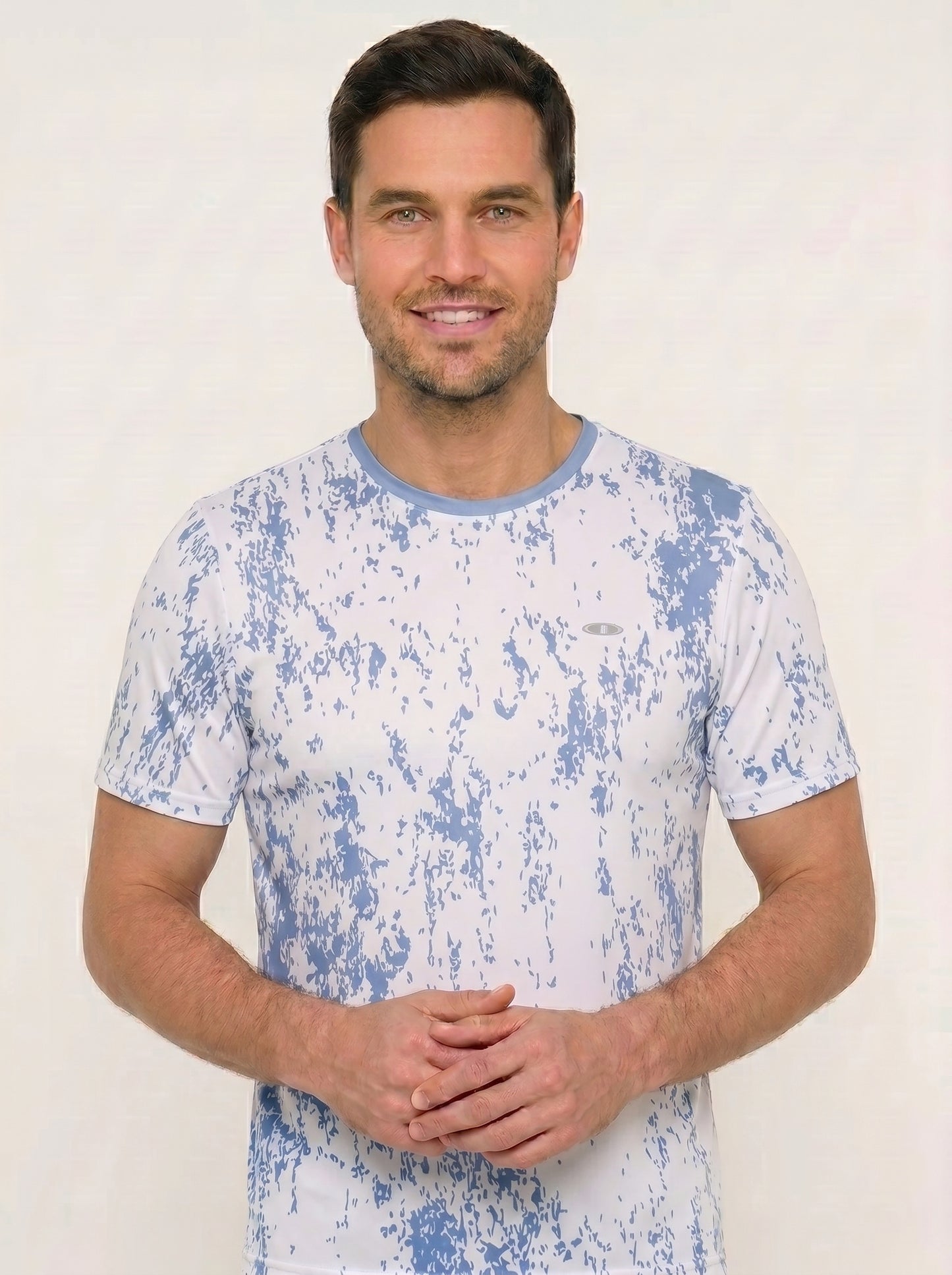 CAMISETA MASCULINA DISEÑO SUBLIMADO CUELLO REDONDO REF:1025-2